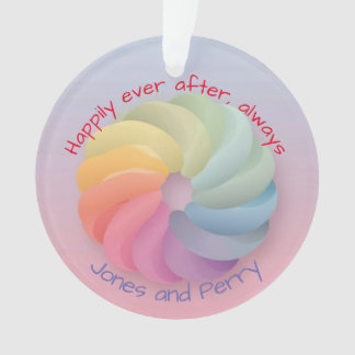 Customized Wedding Wish Soft Colorful Gift Ornament