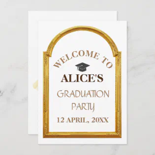 Customized Welcome Graduation Party