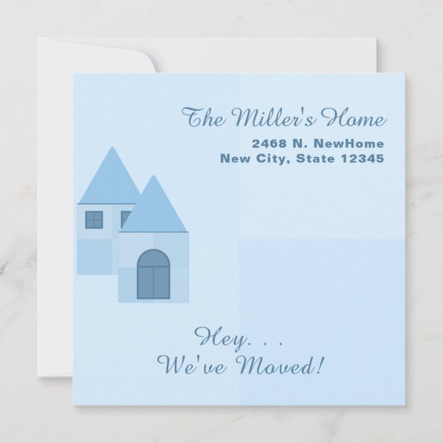 Customized We've Moved & Housewarming Party Invite (Front)