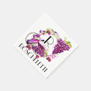 Customized Wine Cocktail Napkins