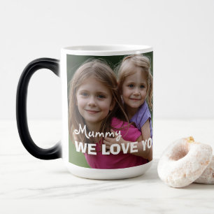 Customized with 2 and text color morph mug 