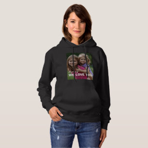 Customized with 2 and text hoodie