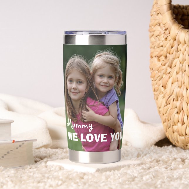 Customized with 2 and text insulated tumbler (Living Room (Rotated))
