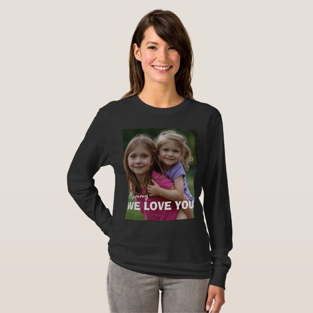 Customized with 2 and text T-Shirt (Front Full)