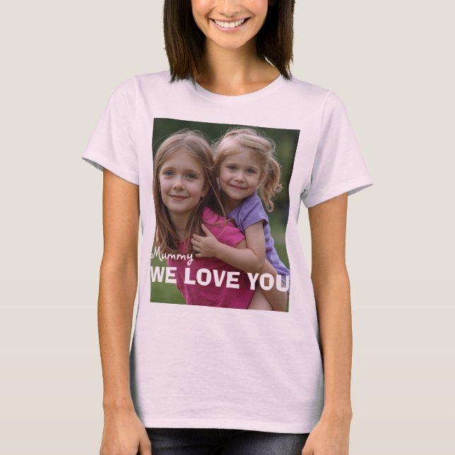 Customized with 2 and text T-Shirt (Front)