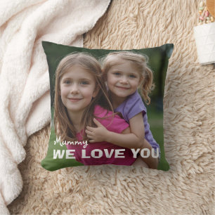 Customized with 2 and text throw pillow