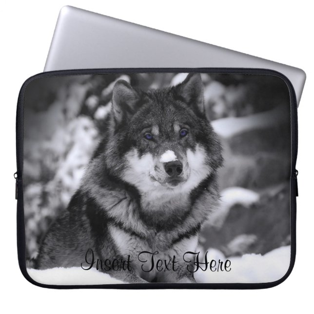 Customized Wolf Laptop Case (Front)