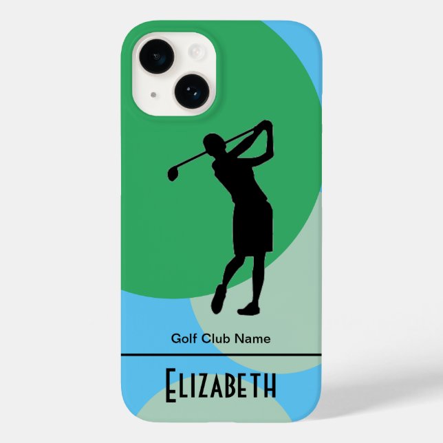 Customized Woman Golf Member iPhone / iPad case (Back)