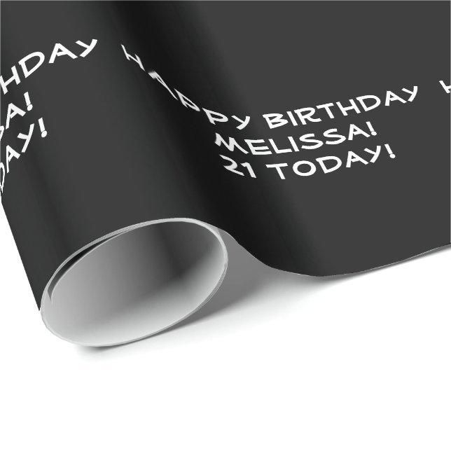 Customized Wrapping Paper -  Add Your Own Message! (Roll Corner)