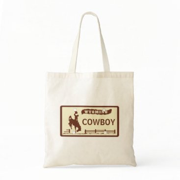 Customized Wyoming License Plate Tote Bag Customized Wyoming License Plate Tote Bag