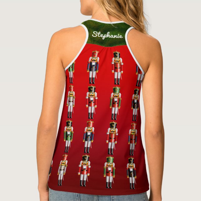 Customized Xmas Nutcracker Soldiers Tank Top (Back)