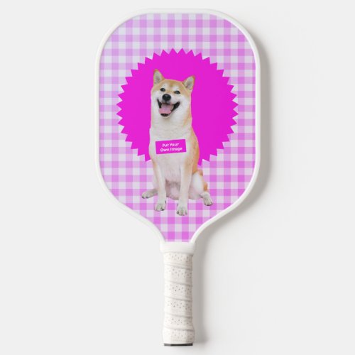 Customized Your Dog Photo Message Pickleball Paddle