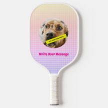 Customized Your Dog Photo Message PInk