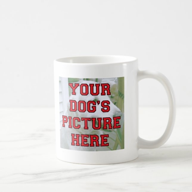 Customized Your Dog's Photo Coffee Mug (Right)