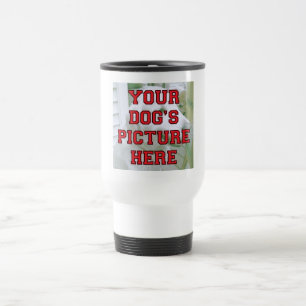 Customized Your Dog's Photo Travel Mug