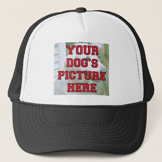 Customized Your Dog's Photo Trucker Hat (Front)