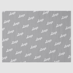 CUSTOMIZED YOUR LOGO STYLISH MODERN GREY TISSUE PAPER