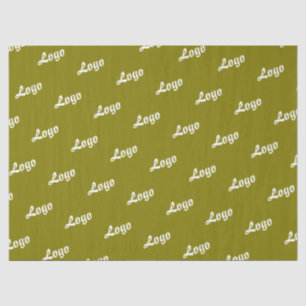 CUSTOMIZED YOUR LOGO STYLISH MODERN OLIVE GREEN TISSUE PAPER