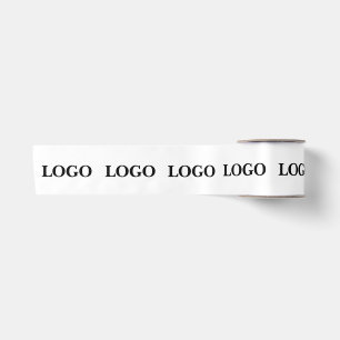 CUSTOMIZED YOUR LOGO STYLISH MODERN SMALL BUSINESS SATIN RIBBON