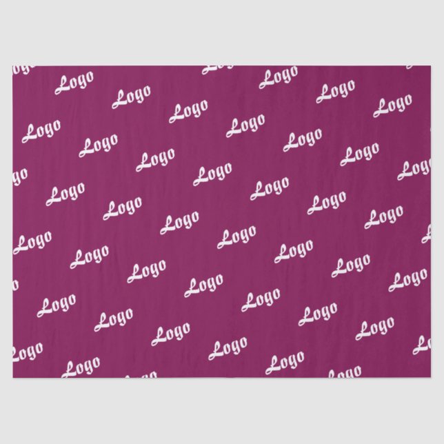 CUSTOMIZED YOUR LOGO STYLISH MODERN WINE WHITE TISSUE PAPER (Front)