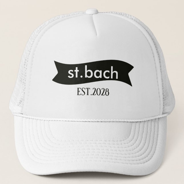 Customized Your Own logo And Text Stylish Modern  Trucker Hat (Front)
