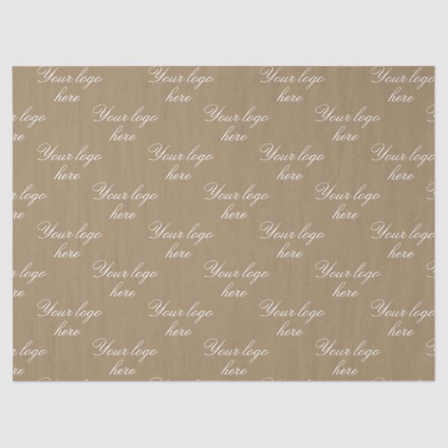 Customized Your Own Logo Stylish Modern Minimal  Tissue Paper (Front)