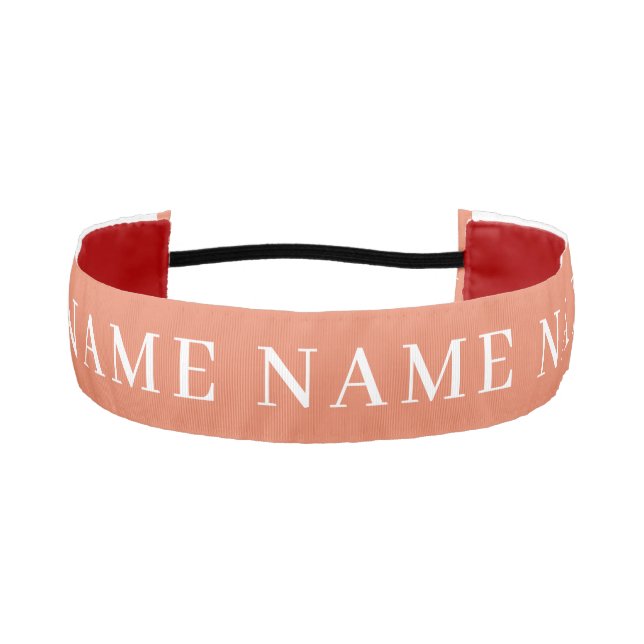 CUSTOMIZED YOUR OWN NAME SIMPLE STYLISH MODERN ATHLETIC HEADBAND (Front)