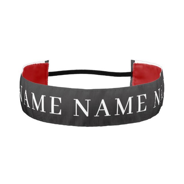 CUSTOMIZED YOUR OWN NAME SIMPLE STYLISH MODERN ATHLETIC HEADBAND (Front)