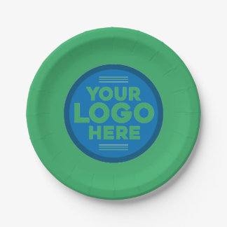 Customized Your Text or Logo Here Paper Plate