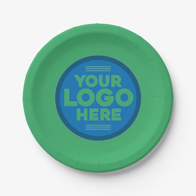 Customized Your Text or Logo Here Paper Plate (Front)