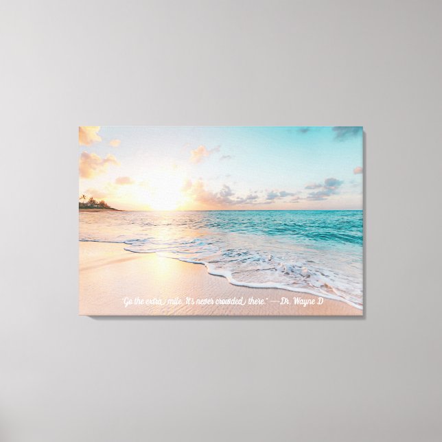 CustomizeDigital Painting - Sea Beach Sunset Canvas Print (Front)