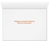 CustomizeThanksgiving Woodland Animals Card (Inside Horizontal (Bottom))