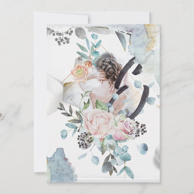 Customizsible  Wedding design Invitation (Front)