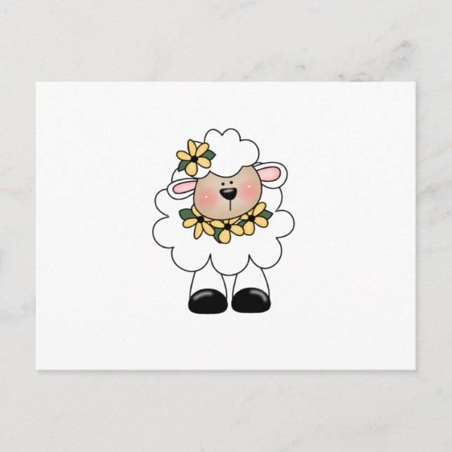 customlambflowers postcard (Front)