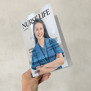 CustomPhoto Magazine Nurse Retirement Announcement