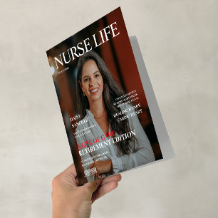 CustomPhoto Magazine Nurse Retirement Announcement