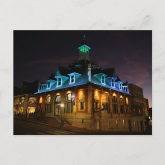 Customs House at Night - Clarksville, TN Postcard