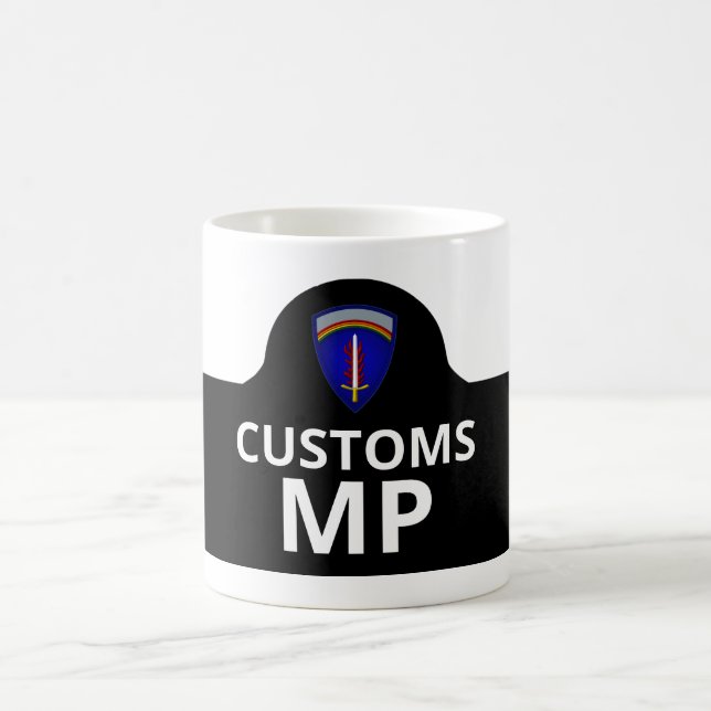 Customs Military Police Brassard Coffee Mug (Center)