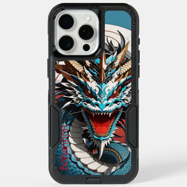 "Customziable Dragon" iPhone 15 Pro Max Case (Back)