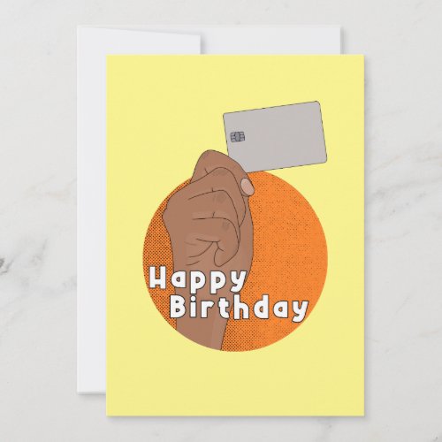 Custon Debit or Credit Card Funny Happy Birthday