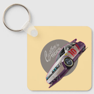 Custon fiction race car concept keychain