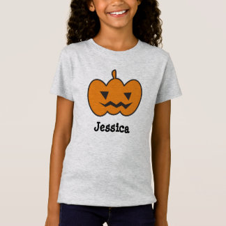 Custon Name Halloween Pumpkin T-Shirt