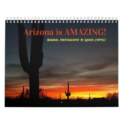 Custumize Make Your Own Arizona Amazing Calendar