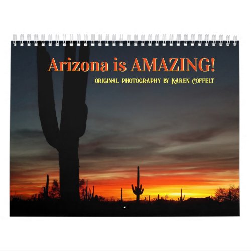 Custumize Make Your Own Arizona Amazing Calendar