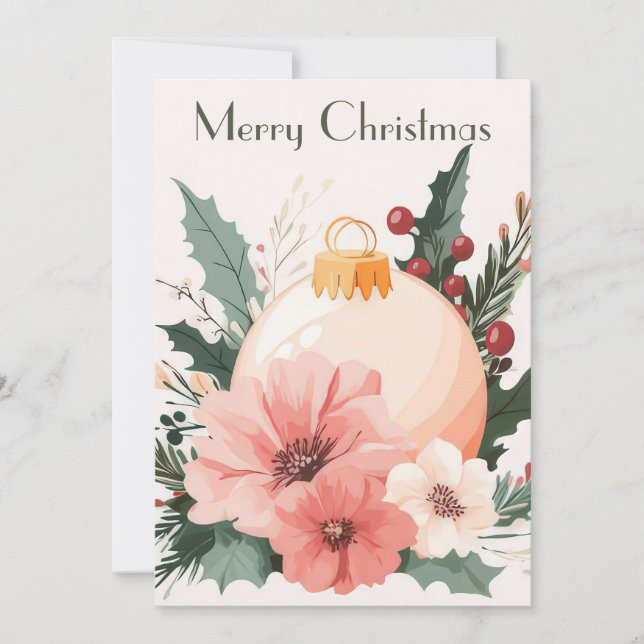 Cut and festive Holiday Greeting Card (Front)