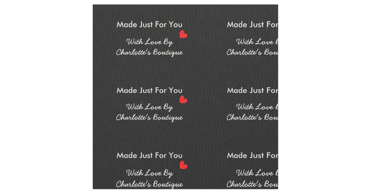Cut And Sew Craft Business Sewing Labels Fabric | Zazzle