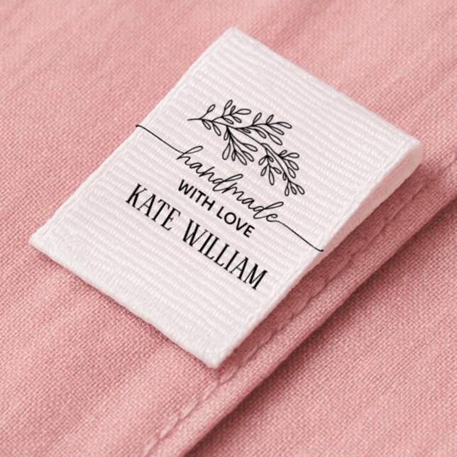  Cut and sew Handmade with love Custom  Grosgrain Ribbon (Creator Uploaded)