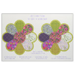 Cut and Sew Quilt Style Round Flower Pillow Kit  Fabric
