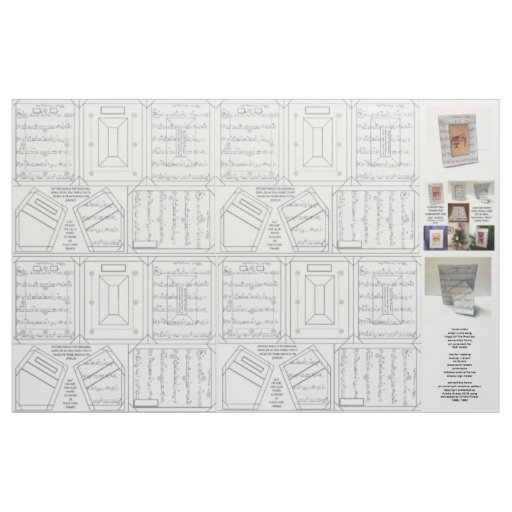 cut and sew sheet music frame pin ornament fabric