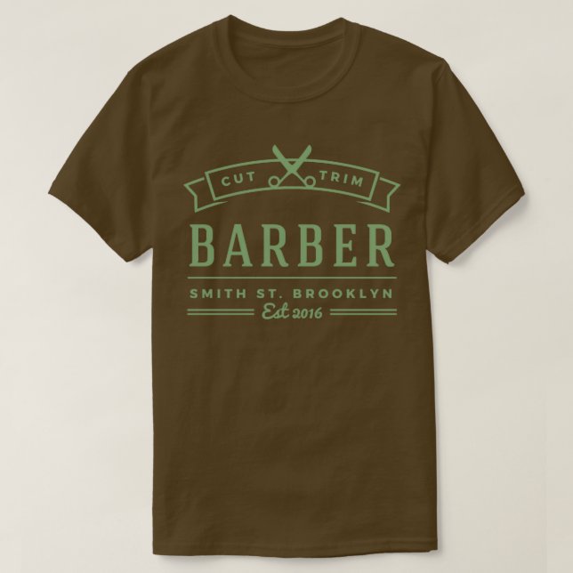 Cut and Trim Barber Shop T-Shirt (Design Front)